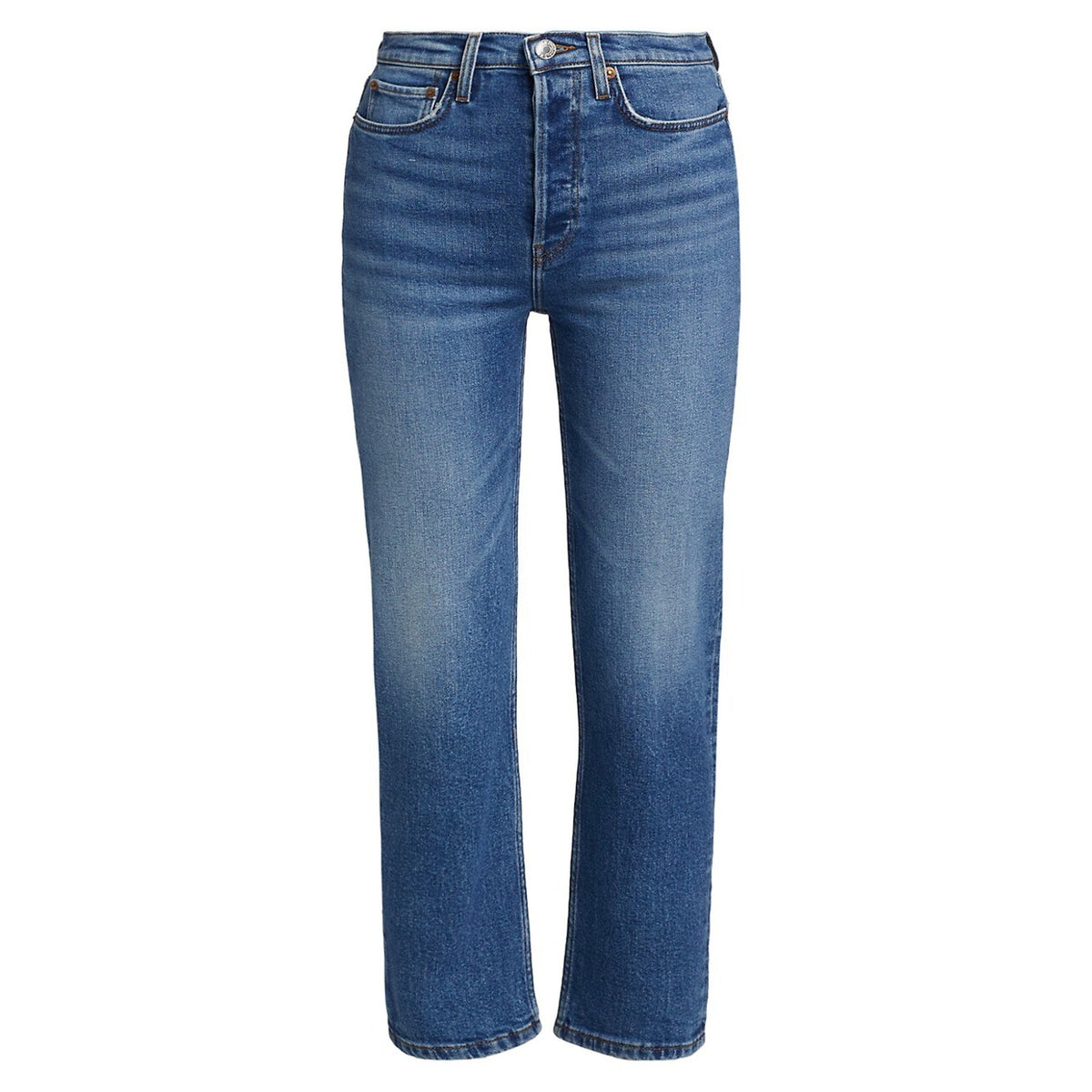 Re/Done Classic Blue 70s Stove Pipe Denim Jeans Size 27