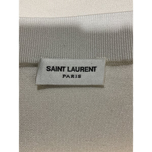 Saint Laurent Sleek Cream Jersey Skirt Size S