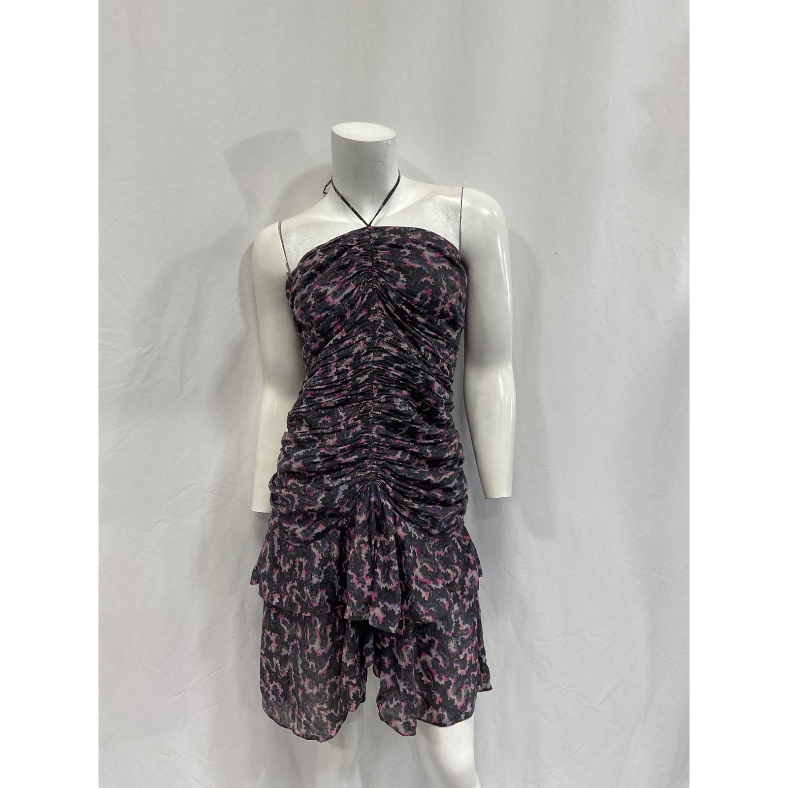 Isabel Marant 'Ilanka' Black Cotton Mini Dress Size 38