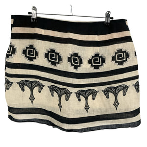Johanna Ortiz Chic Multicolor Roots Wrap Skirt Size 10