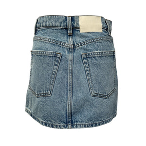 Grlfrnd Edgy Blue Jasmine Mini Skirt Size 23