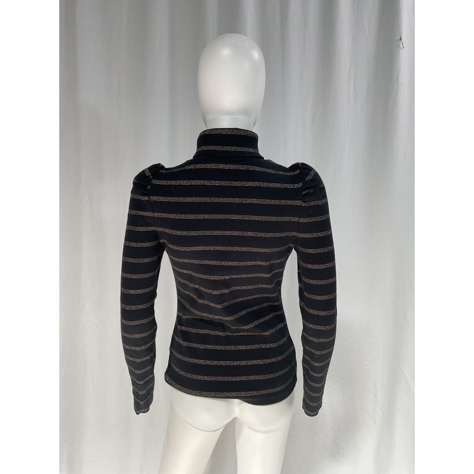 Veronica Beard 'Cedar' Black Turtleneck Size XS