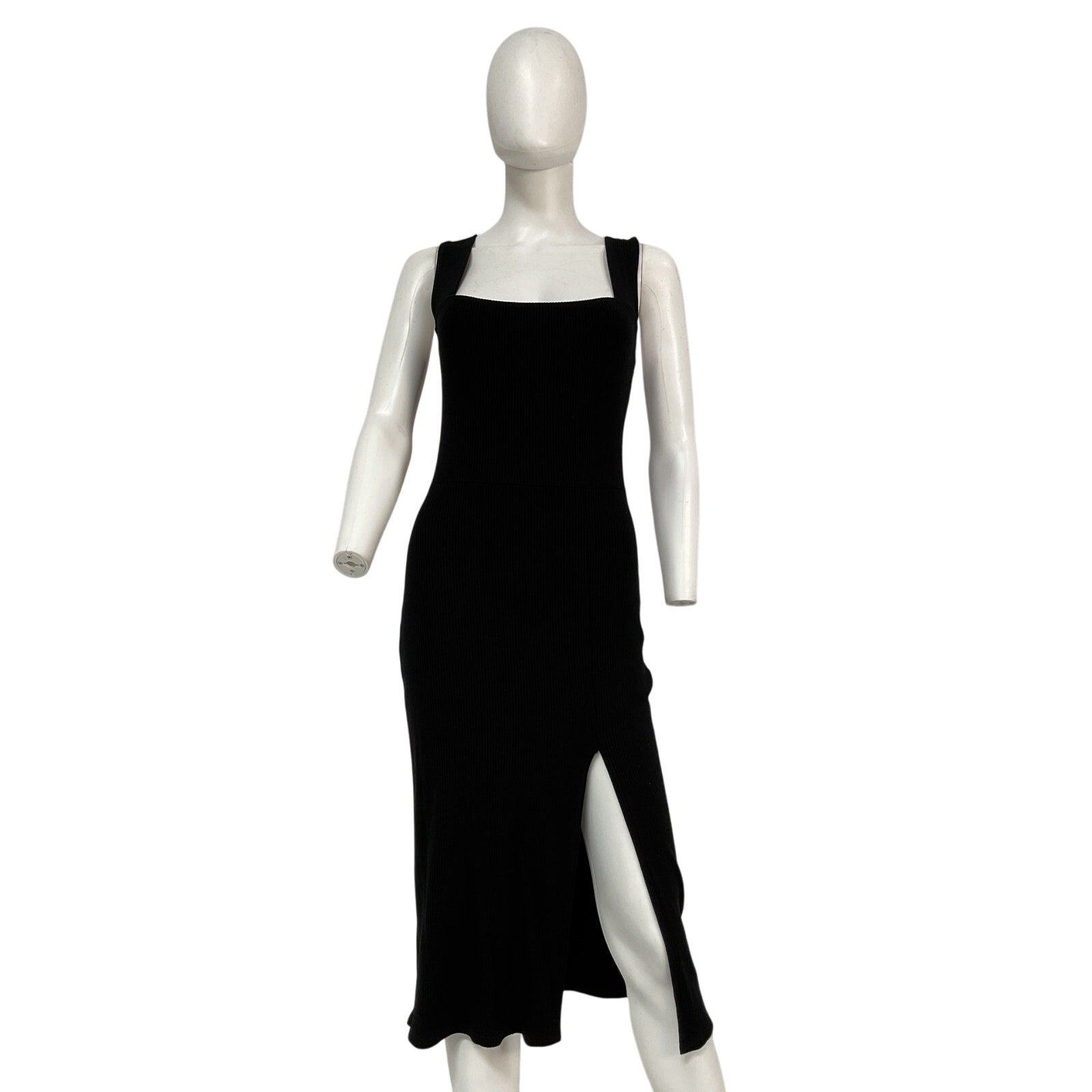 Reformation 'Cassi' Black Tencel Lyocell Knit Dress Size L