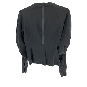 Rag & Bone Stephanie Black Viscose Puff Sleeve Blouse Size 2