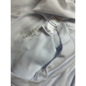 Grlfrnd Classic White Boy Tee Bodysuit Size XXS