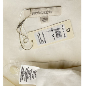 Favorite Daughter Tailored White Jones Vest Size XS