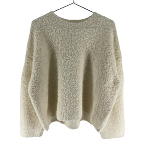 Toteme Boxy Cream Boucle Sweater Size XS / S