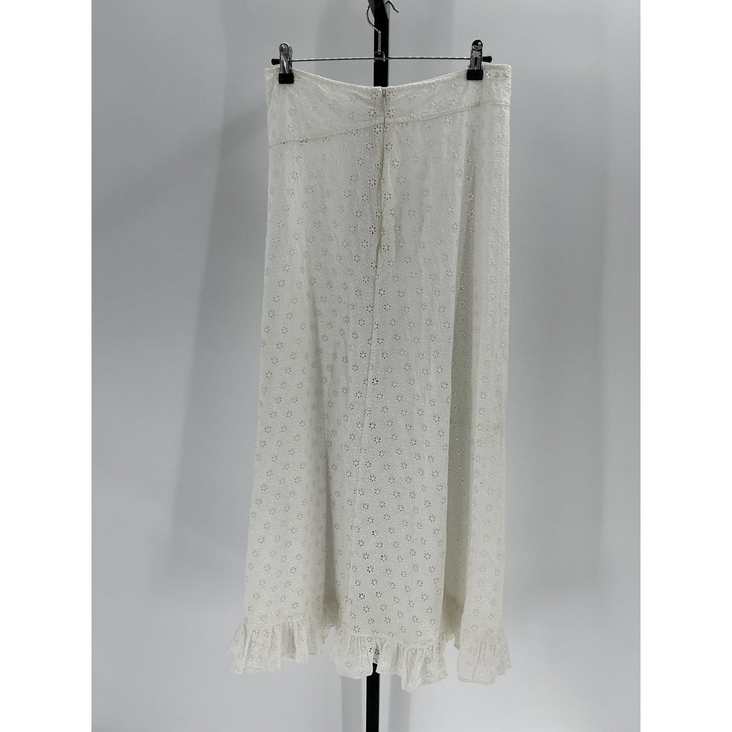 D�en 'Rieti' White Skirt Size M