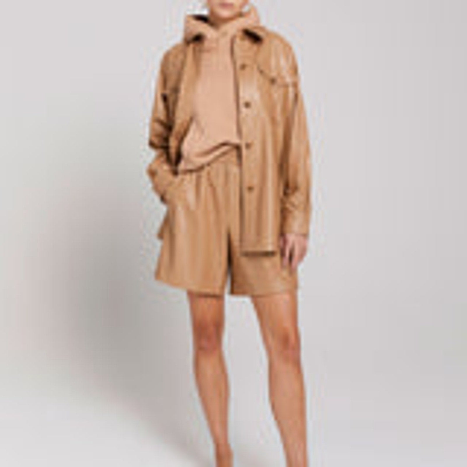 A.L.C. 'Kaleb' Beige High Rise Short Size L