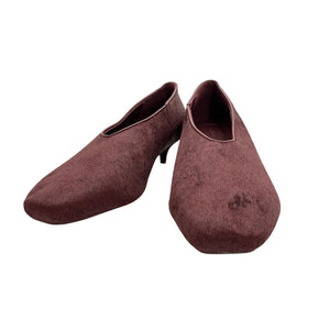 St. Agni Textured Burgundy Glove Heels Size 40 EU / US 10