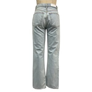 Re/Done Loose Blue High-Rise Straight Denim Jeans Size 26