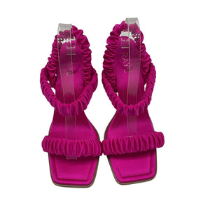 Raye Ruched Fuchsia Kia Sandals Size 10
