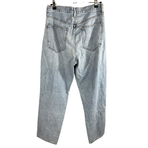 Agolde Relaxed Blue Criss Cross Upsized Denim Jeans Size 27