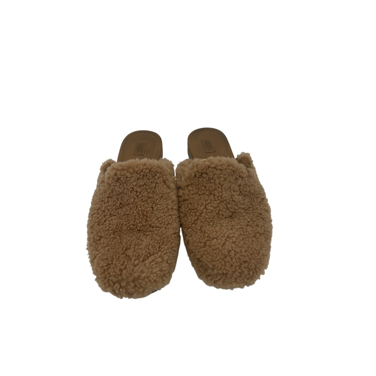 Ugg 'Janaya' Tan Sheepskin Cozy Mule Size 8.5