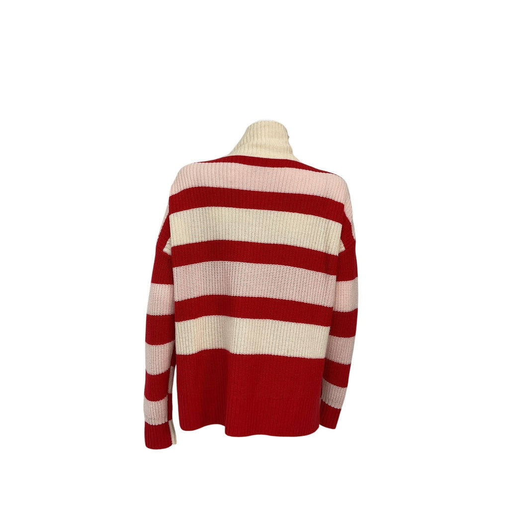 Solid & Striped 'The Adriana' Red Wool Half Zip Size XS