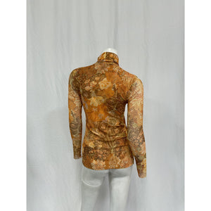 Misa Los Angeles 'Nadia' Gold Polyester  Top Size S