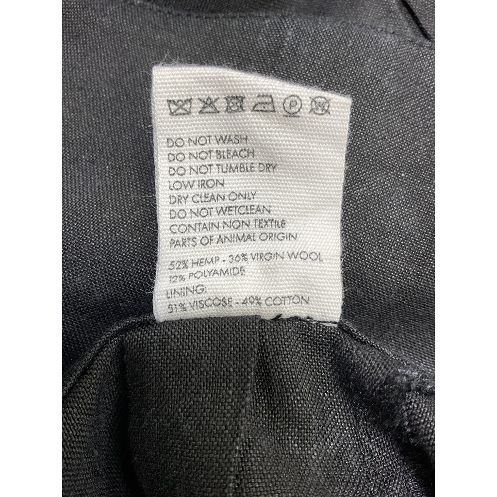 Jacquemus 'Le Pantalon' Black Hemp Novio Pant Size 34