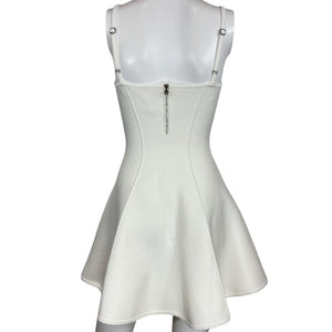 Fleur Du Mal Structured White Corset Dress Size XS