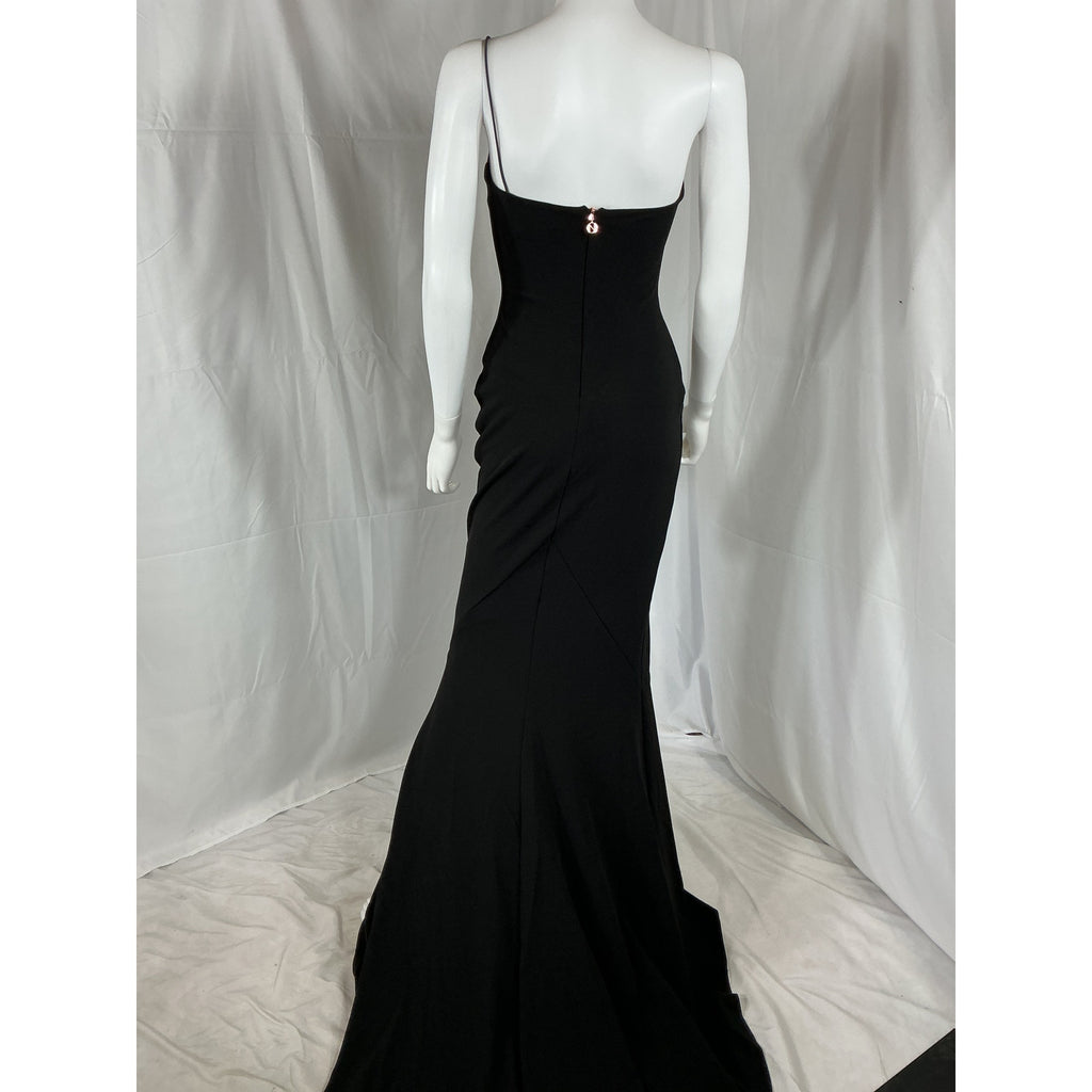 Nookie 'Jasmine' Black Polyester One Shoulder Gown Size M - NWT