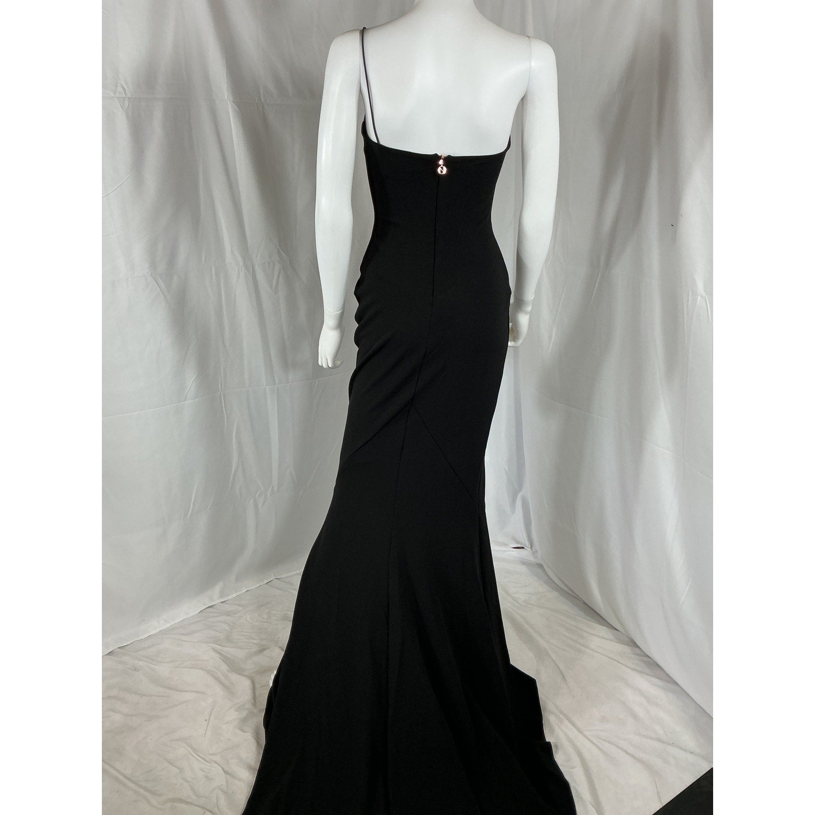Nookie 'Jasmine' Black Polyester One Shoulder Gown Size M - NWT