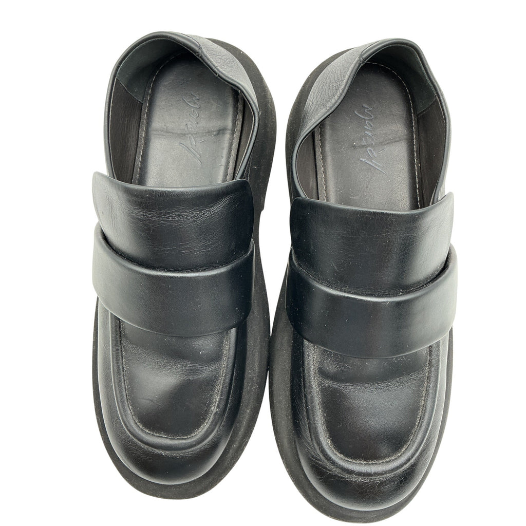 Mars�ll 'Gomme' Black Leather Gommellone Loafers Size 5.5