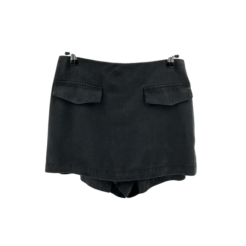 Reformation 'Imogen' Black Tencel Lyocell Skort Size 6