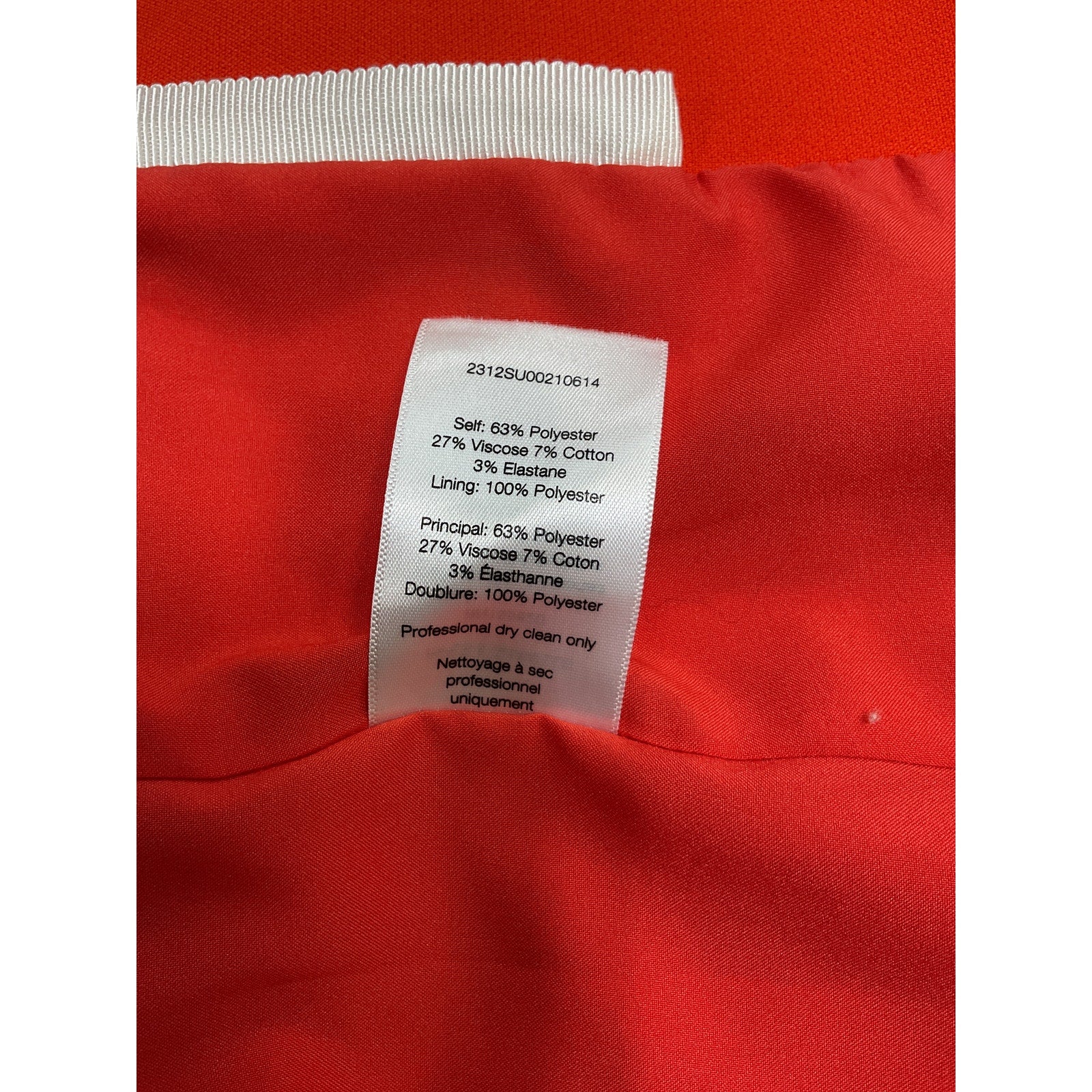 Veronica Beard 'Aire Dickey' Red Polyester Jacket Size 10