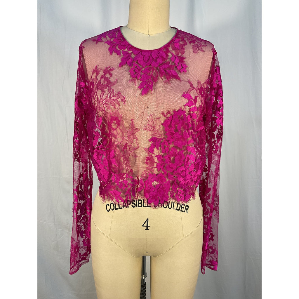 The Sei Lace Pink Tee Size 4