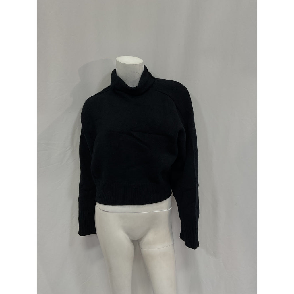 Loulou Studio 'Stintino' Black Wool Turtleneck Size S