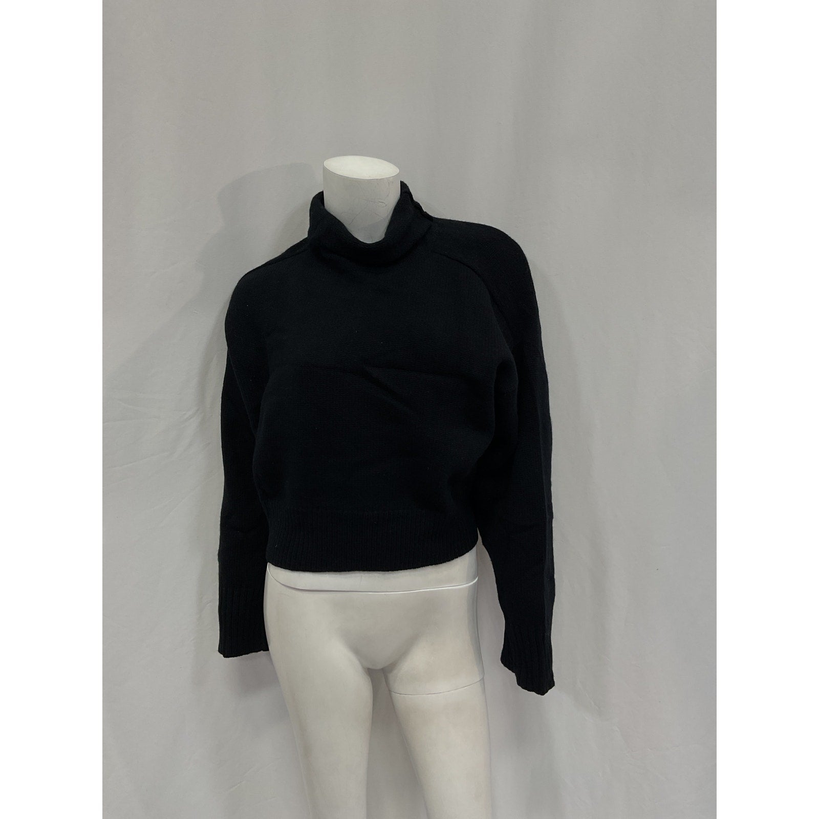 Loulou Studio 'Stintino' Black Wool Turtleneck Size S