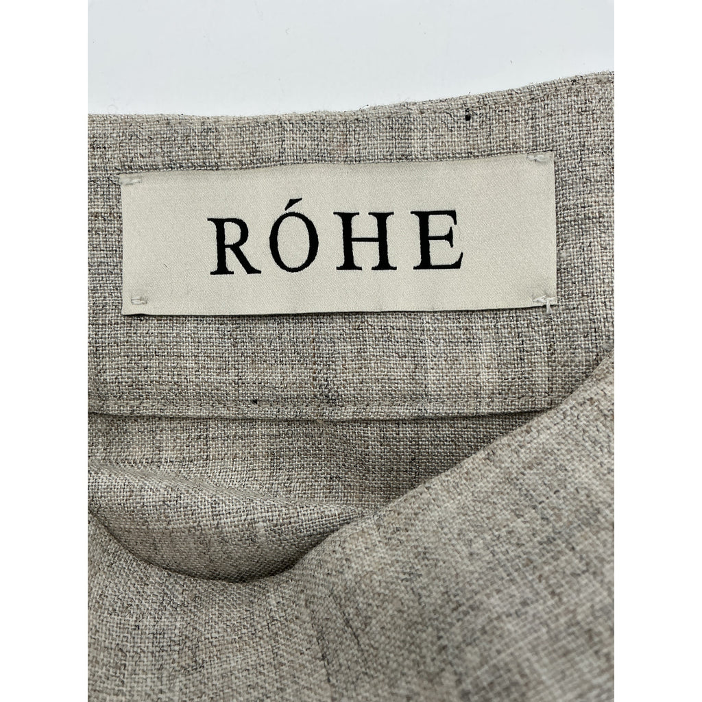 R�he 'Overlap' Grey Viscose Skirt Size 36