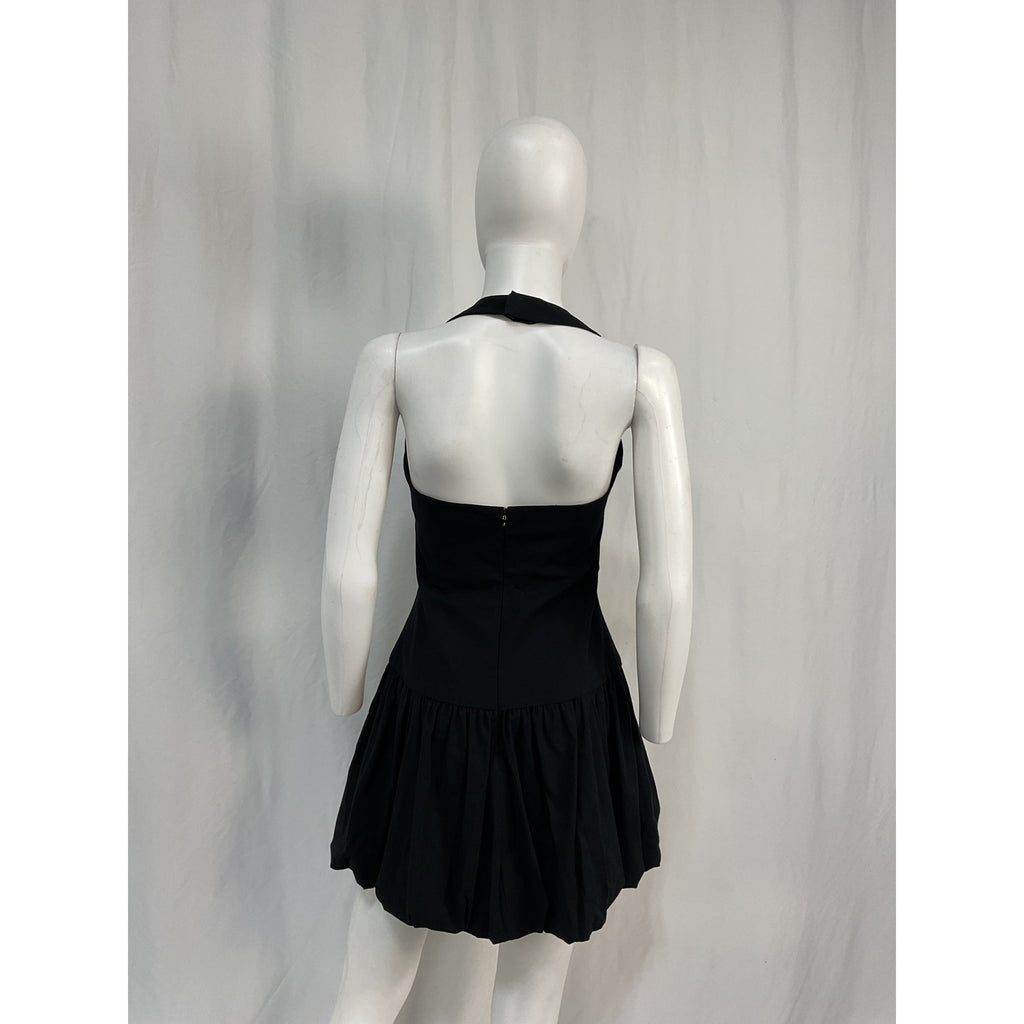 Reformation 'Babette' Black Cotton Dress Size 2