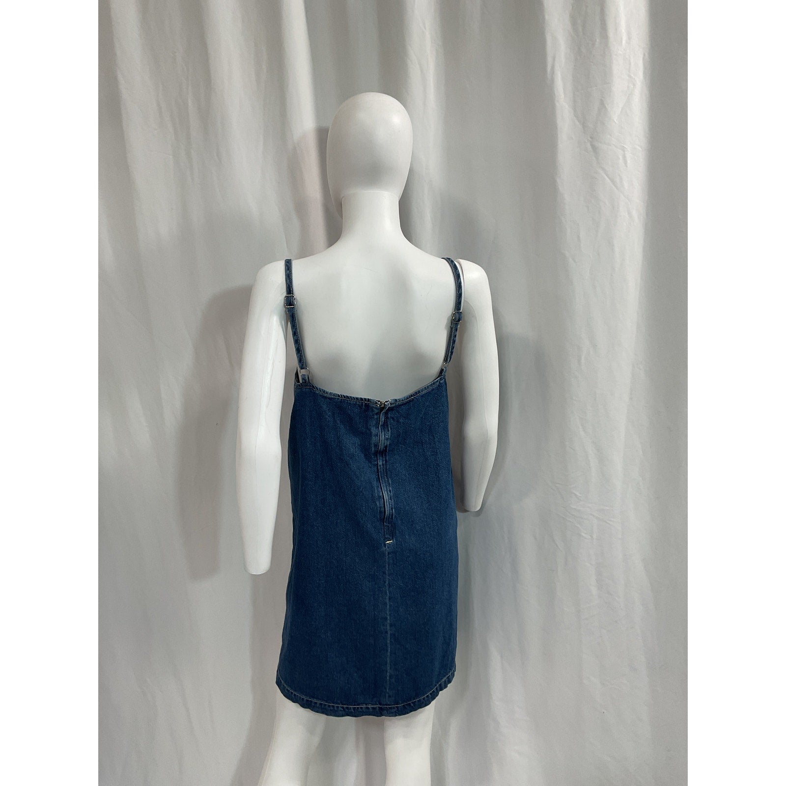 Reformation 'Stella' Blue Denim Mini Dress Size 12