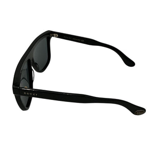 Gucci Sleek Black And Grey Flat Top Sunglasses