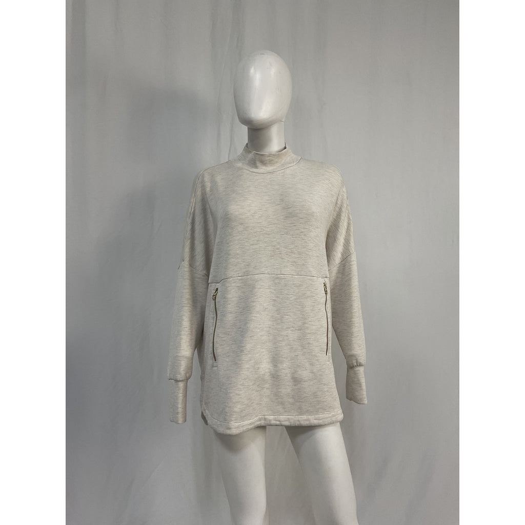 Varley Bay White Viscose Sweater Size S