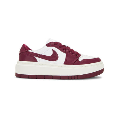 Jordan Premium Burgundy Air Jordan 1 Low Elevate Sneakers Size Womens 8