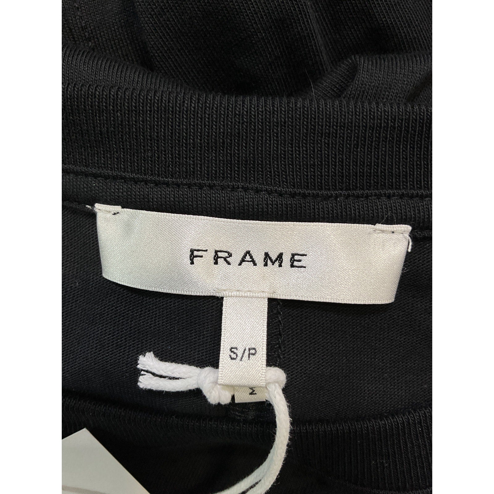 Frame 'Ruched' Black Front Tie Dress Size S - NWT