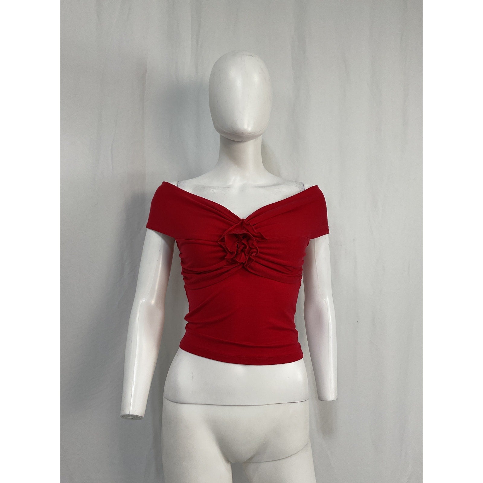 Reformation 'Emerald' Red Tencel Lyocell Knit Top Size XS