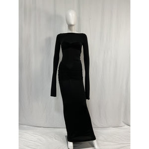 Helsa 'Josephine' Black Acetate Dress Size S - NWT