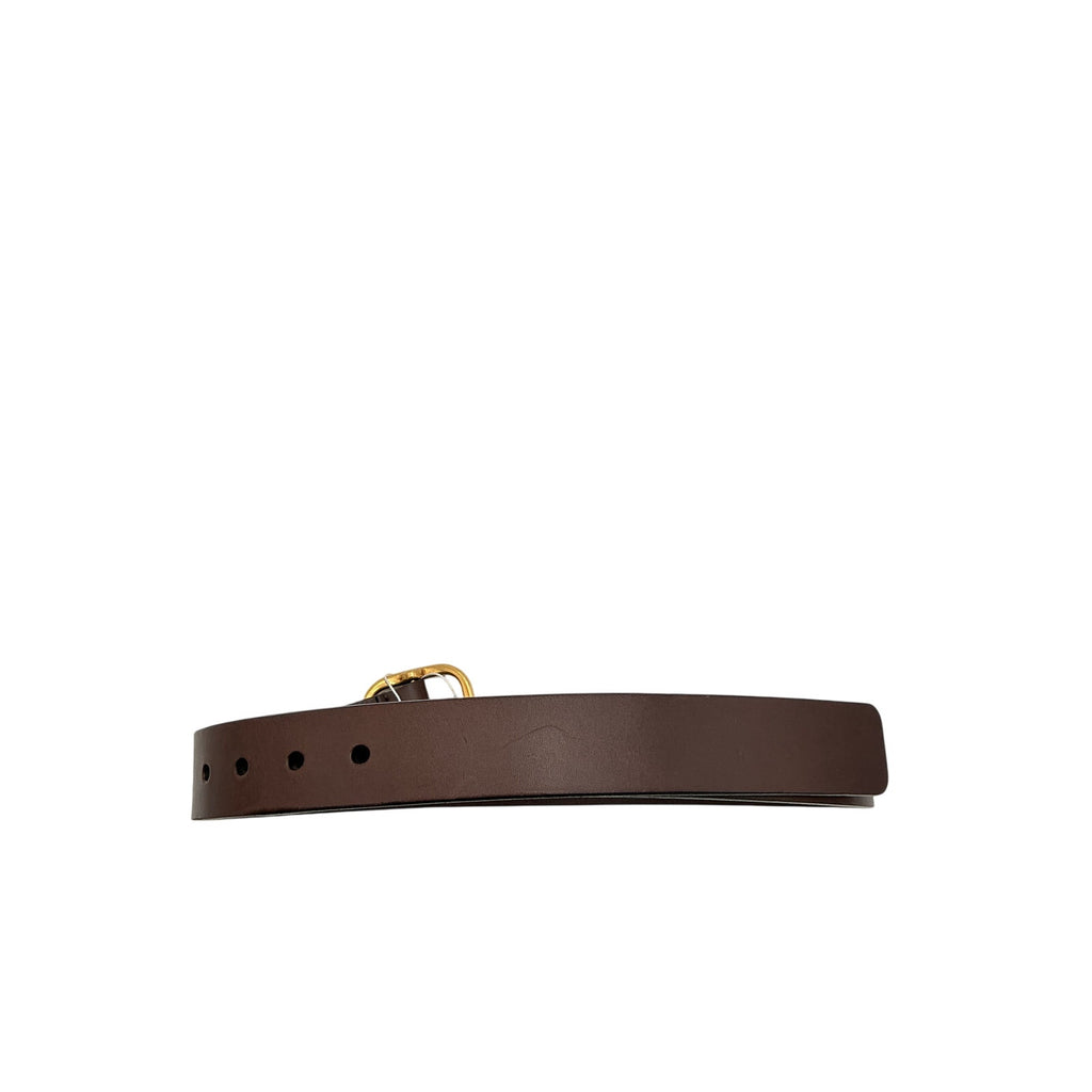 Loewe Rounded Brown Classic Calf Soft Belt Size 90/36