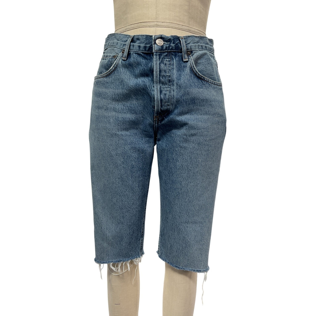 Agolde '90s' Blue Cotton Denim Shorts Size 27