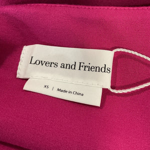 Lovers And Friends Sleek Fuchsia Lucie Midi Dress Size XS NWT
