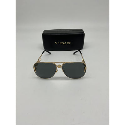 Versace Medusa Insignia Aviator Sunglasses