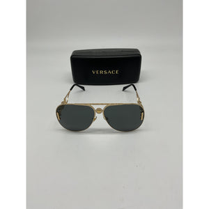Versace Medusa Insignia Aviator Sunglasses