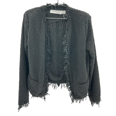 Iro Textured Black Shavani Jacket Size 38