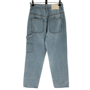 Grlfrnd Relaxed Blue Milla Utility Slouch Denim Jeans Size 23