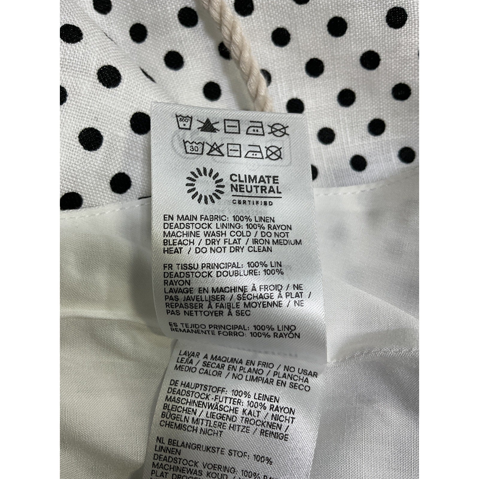Reformation 'Reese' White Linen Top Size 2