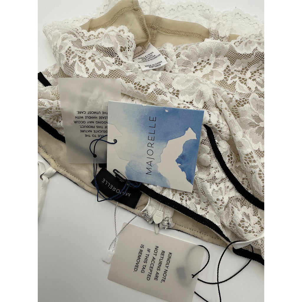 Majorelle 'Leila' White Nylon Top Size XXS