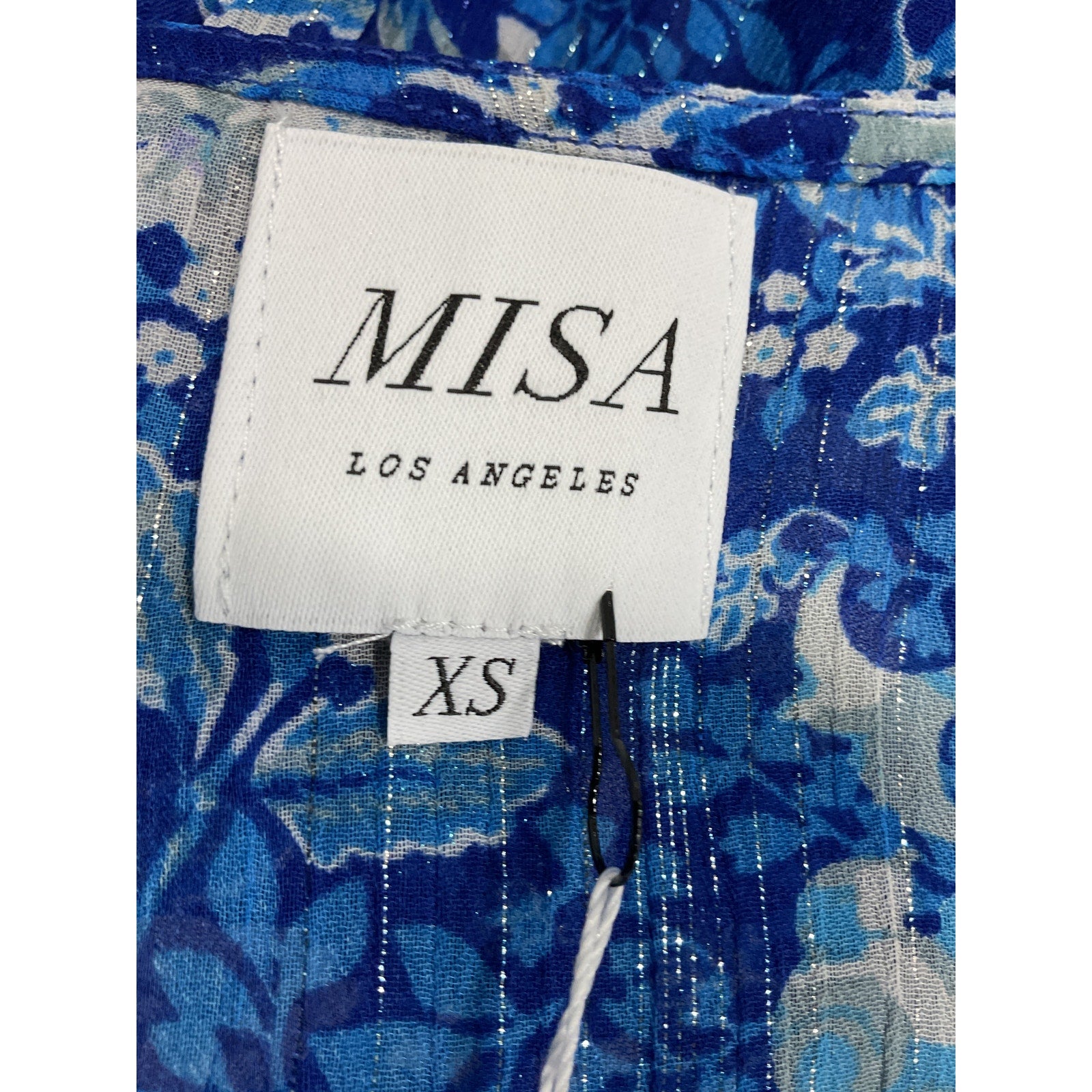 Misa Los Angeles 'Joa' Blue Voile Top Size XS - NWT