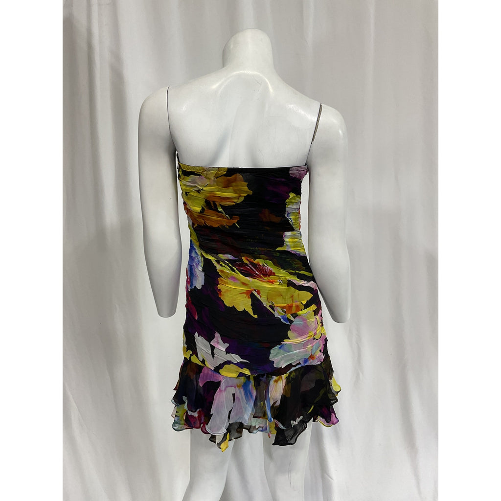 Rococo Sand Black Chiffon Mini Dress Size XS